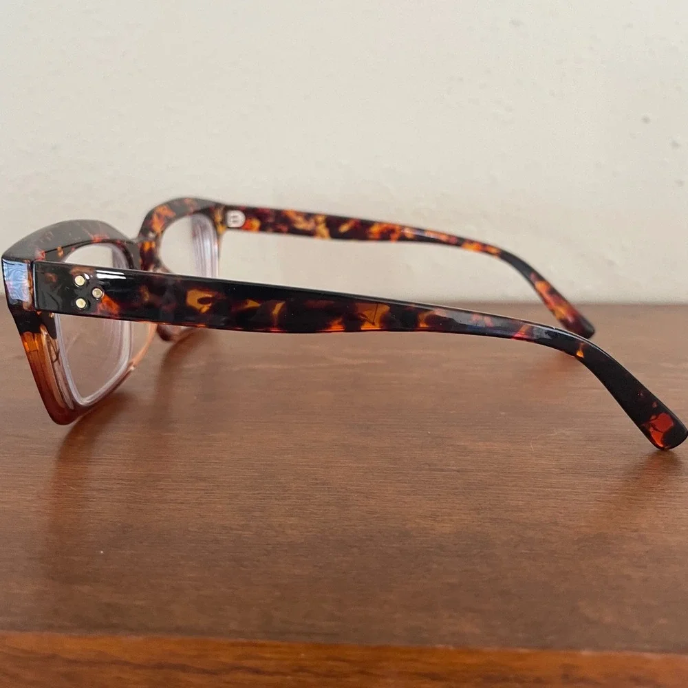 ZEELOOL Grover Frames Only Eyeglasses Tortoiseshell 50-20-143 Chunky Rectangle